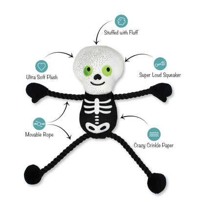 FRINGE STUDIO GOT A BONE TO PICK PLUSH DOG TOY HALLOWEEN