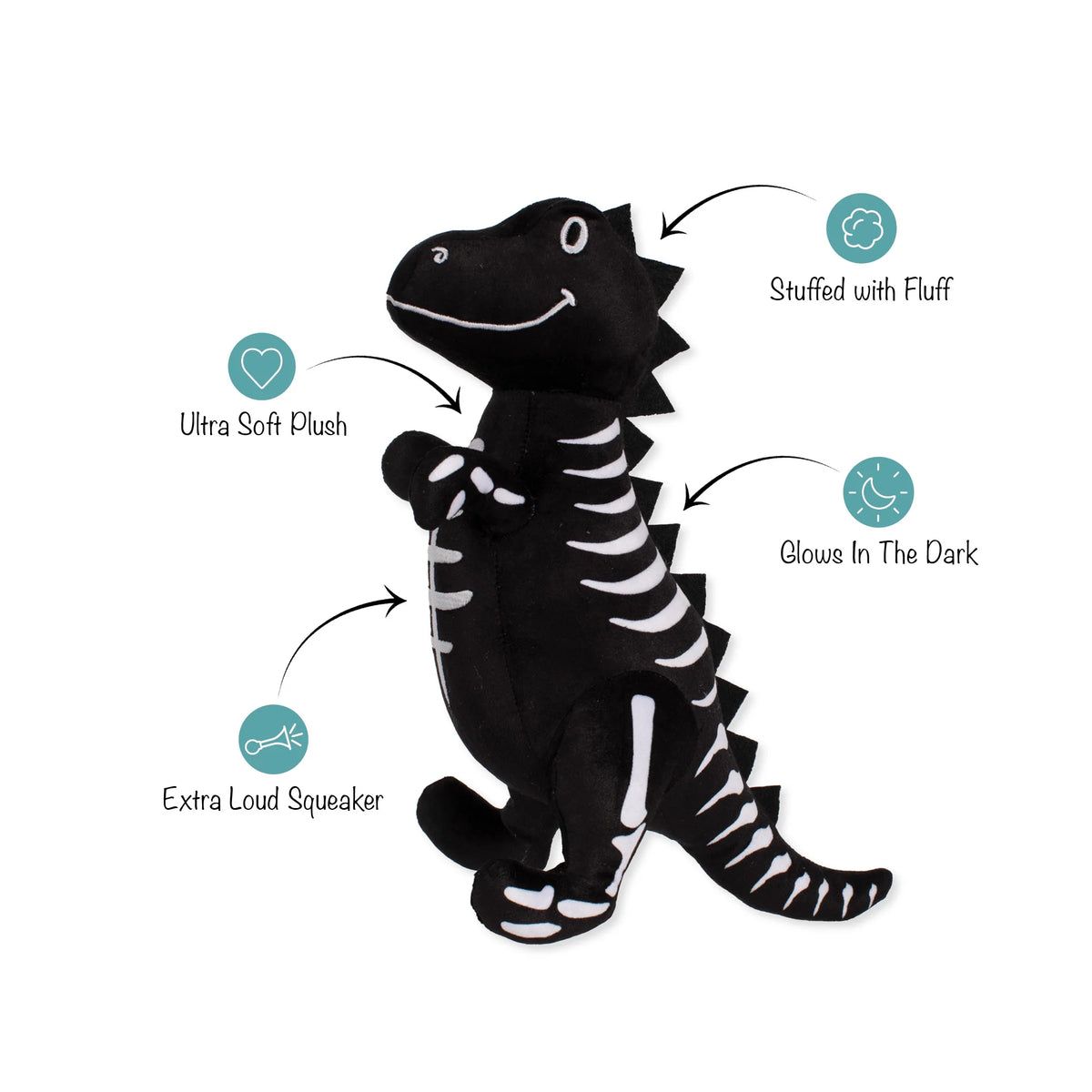 FRINGE STUDIO TRICK RAWR TREAT PLUSH DOG TOY HALLOWEEN