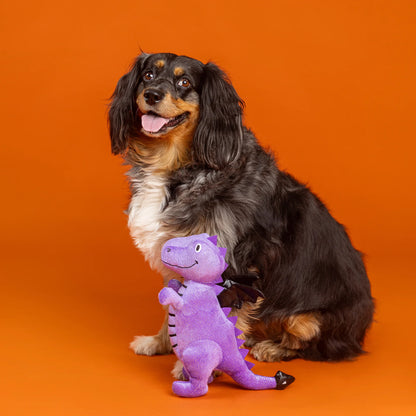FRINGE STUDIO DON'T BE A DRAG ON PLUSH DOG TOY HALLOWEEN