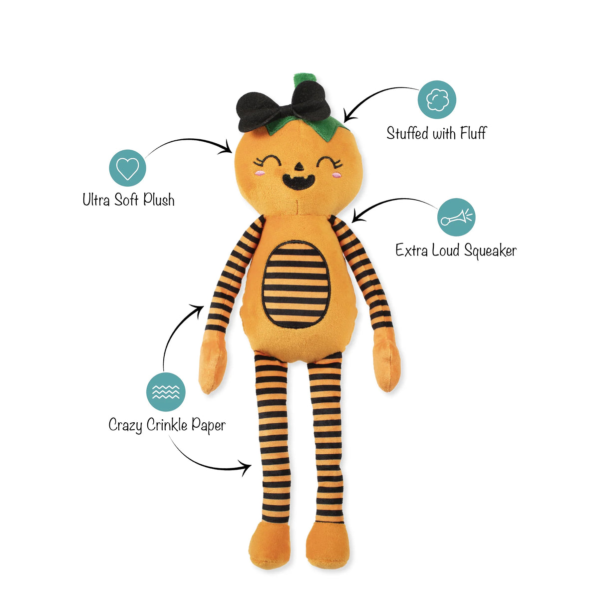 FRINGE STUDIO HARVEST CUTIE PLUSH DOG TOY HALLOWEEN