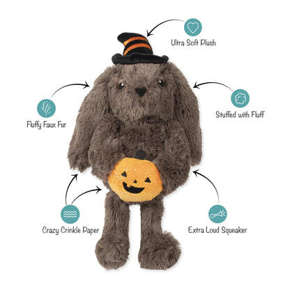 FRINGE STUDIO HOCUS POCUS HARE PLUSH DOG TOY HALLOWEEN