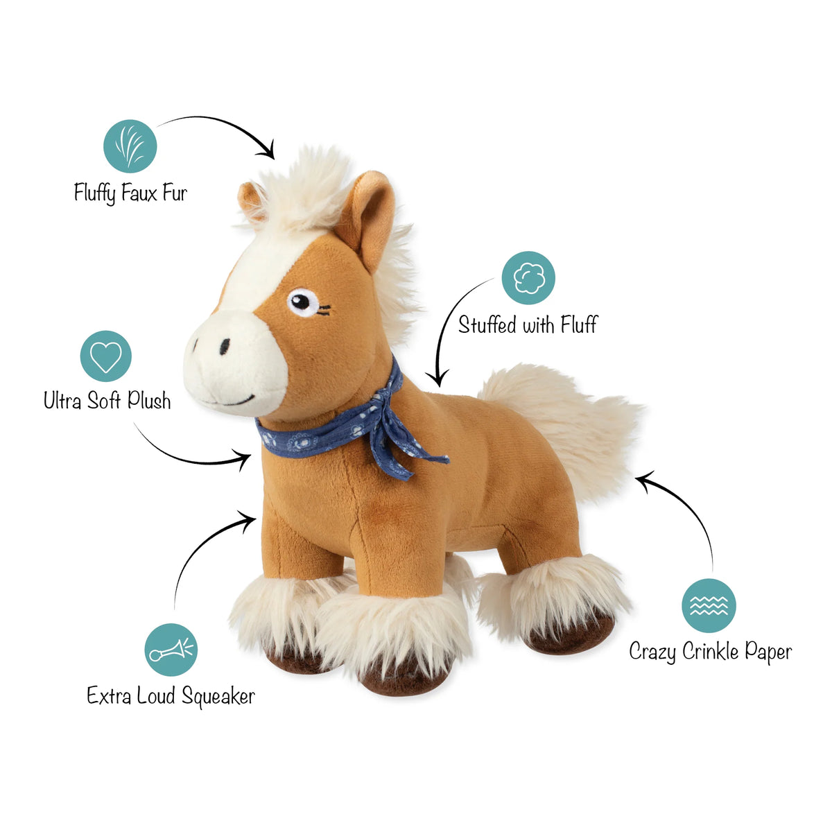FRINGE STUDIO HAY THERE CUTIE PLUSH DOG TOY