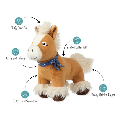FRINGE STUDIO HAY THERE CUTIE PLUSH DOG TOY