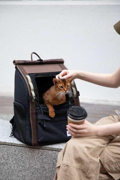 (NEW) HiDream Freedom Go Front Pet Carrier for Cats & Small Dogs (Black)