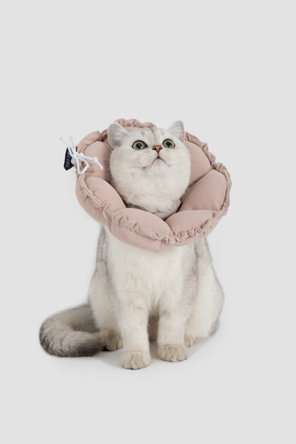 Flower Shaped Adjustable Pet Recovery Collar/Elizabeth Collar - Chestnut Pink