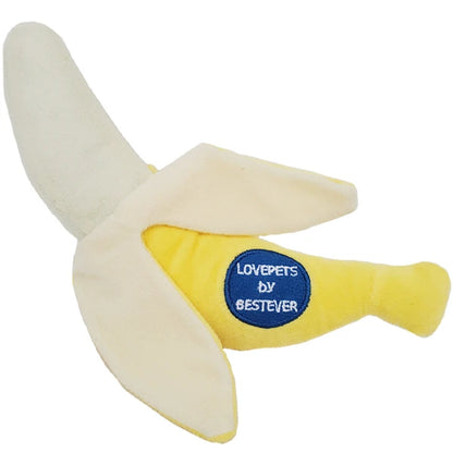 Squeaky Banana Dog Toy | BESTEVER Love Pets