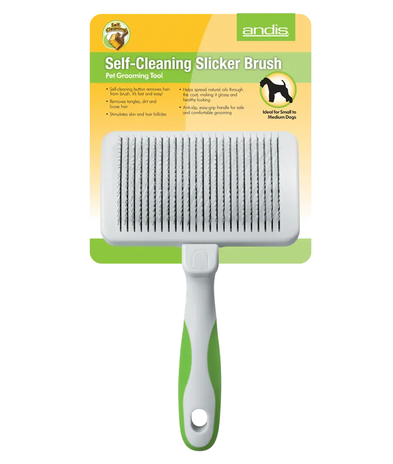 ANDIS Self-Cleaning Slicker Brush (Small to Medium Dogs)