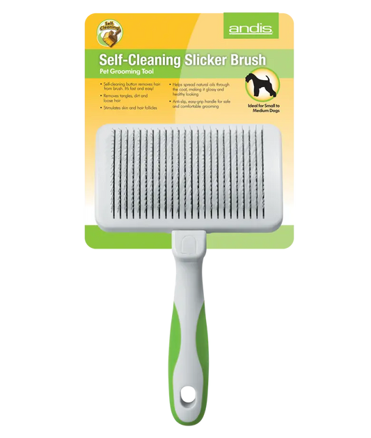 ANDIS Self-Cleaning Slicker Brush (Small to Medium Dogs)