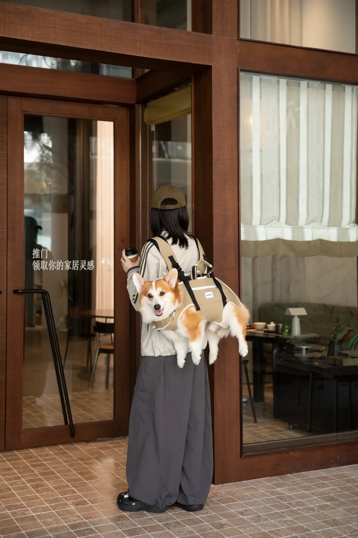 HiDream Spine-Friendly Dog Carrier Backpack – Horizontal, Legs-Out Design