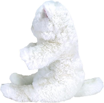 LYING CAT SLEEPING FACE STUFFED TOY M PERSIAN WH