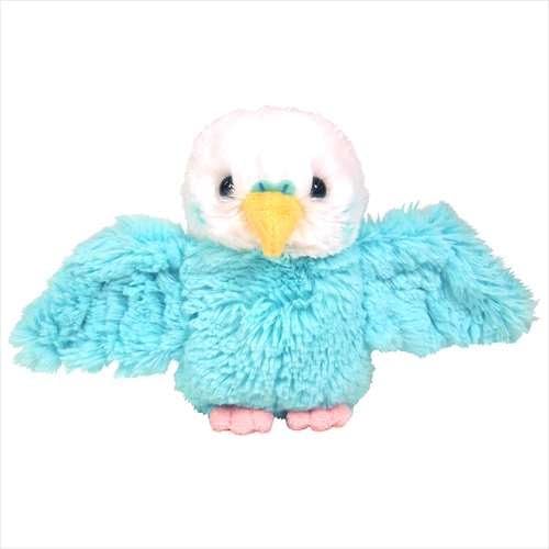 FLUFFIES STUFFED TOY Small Blue Budgie