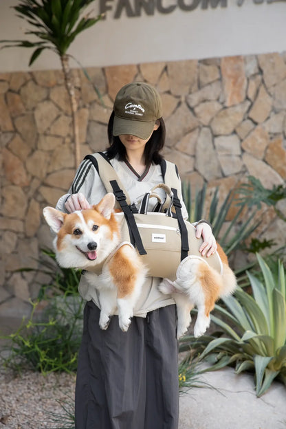 HiDream Spine-Friendly Dog Carrier Backpack – Horizontal, Legs-Out Design