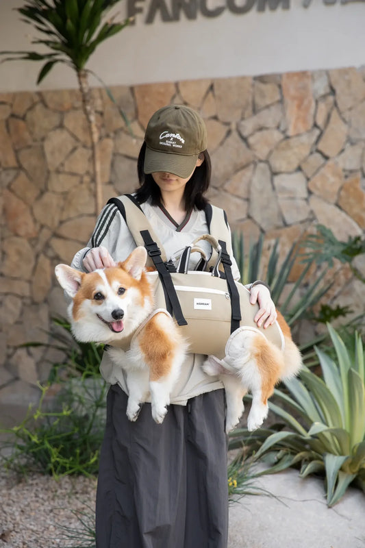 HiDream Spine-Friendly Dog Carrier Backpack – Horizontal, Legs-Out Design