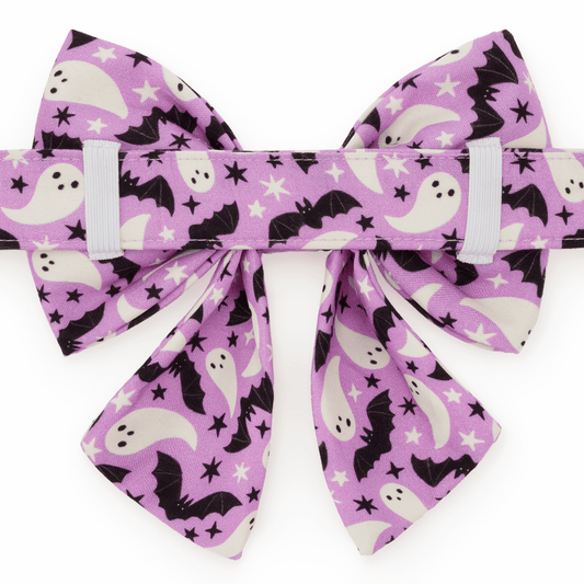 The Foggy Dog Spooky Season Glow-in-the-Dark Lady Dog Bow