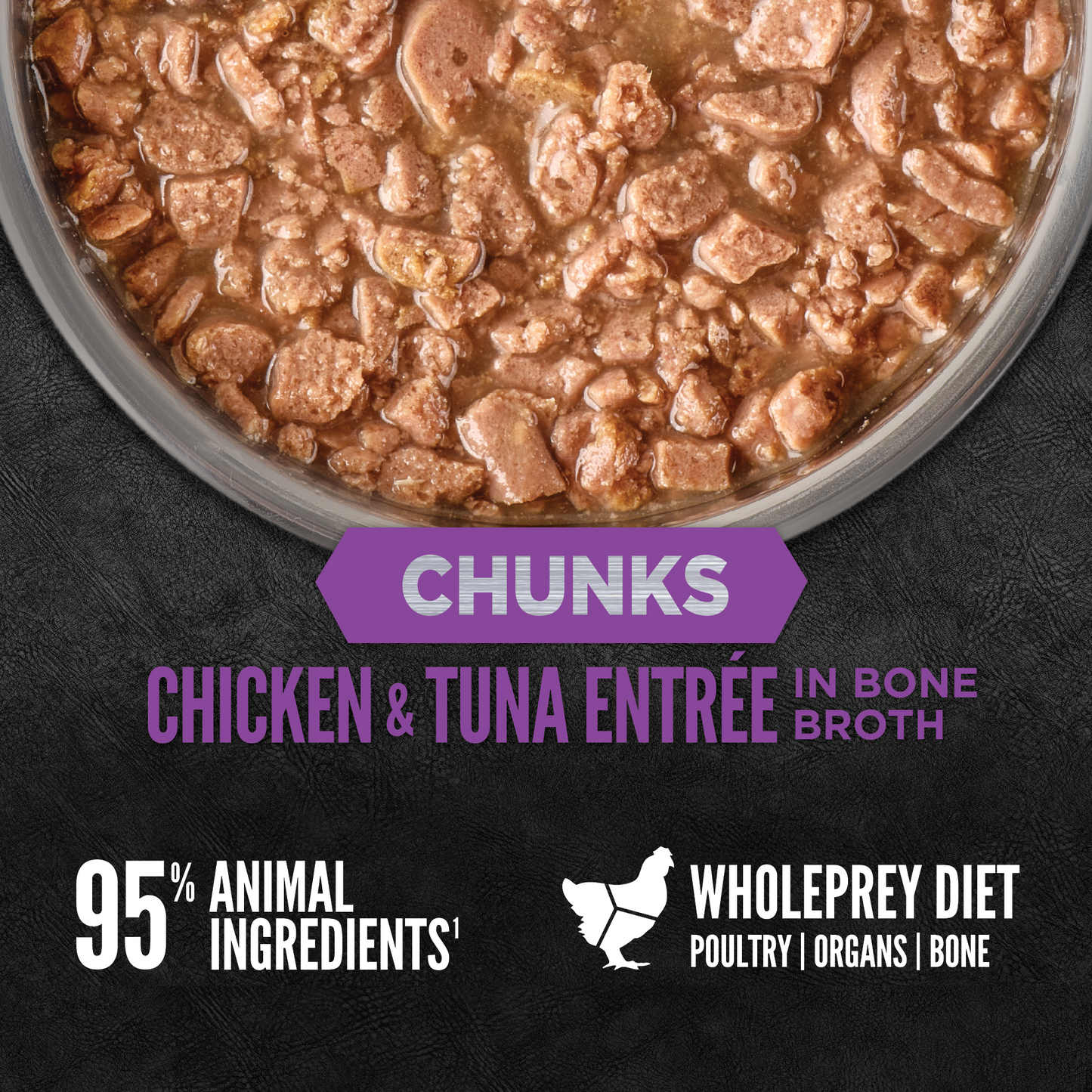 ORIJEN™ CHUNKS & SHREDS - CHICKEN & TUNA ENTRÉE (KITTEN) 85g