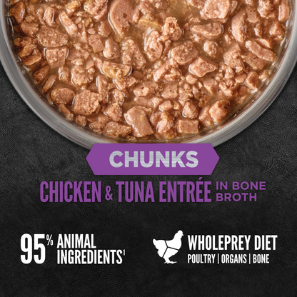 ORIJEN™ CHUNKS & SHREDS - CHICKEN & TUNA ENTRÉE (KITTEN) 85g