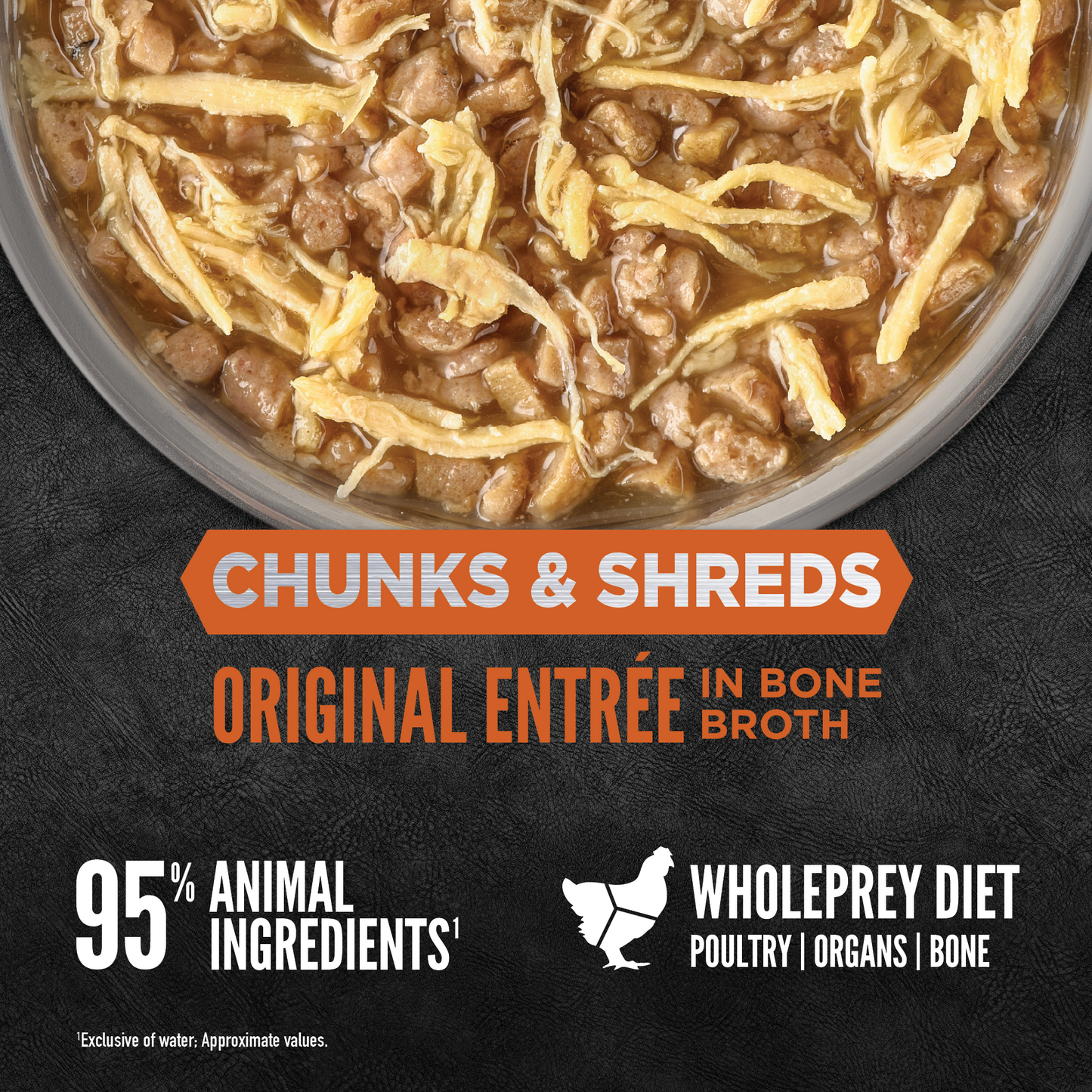 ORIJEN™ CHUNKS & SHREDS - ORIGINAL ENTRÉE 155g