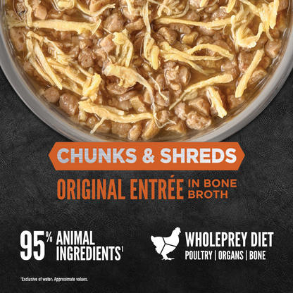 ORIJEN™ CHUNKS & SHREDS - ORIGINAL ENTRÉE 155g