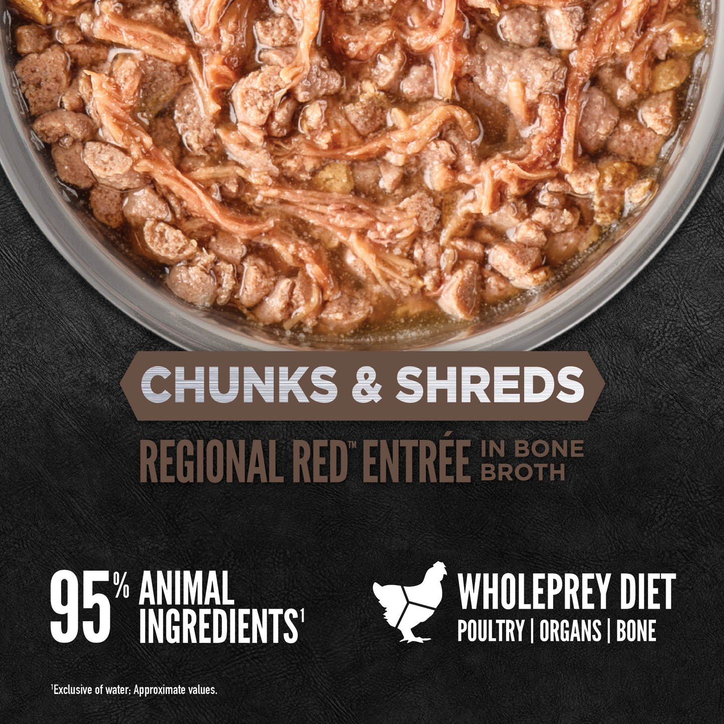 ORIJEN™ CHUNKS & SHREDS - REGIONAL RED ENTRÉE 85g