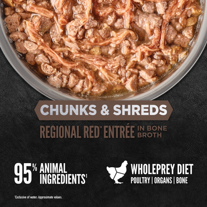 ORIJEN™ CHUNKS & SHREDS - REGIONAL RED ENTRÉE 85g