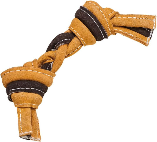 DoggyMan LEATHER MADE ROPE DOG TOY