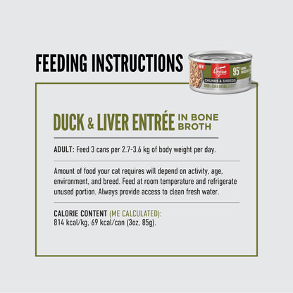 ORIJEN™ CHUNKS & SHREDS - DUCK & LIVER ENTRÉE 85g