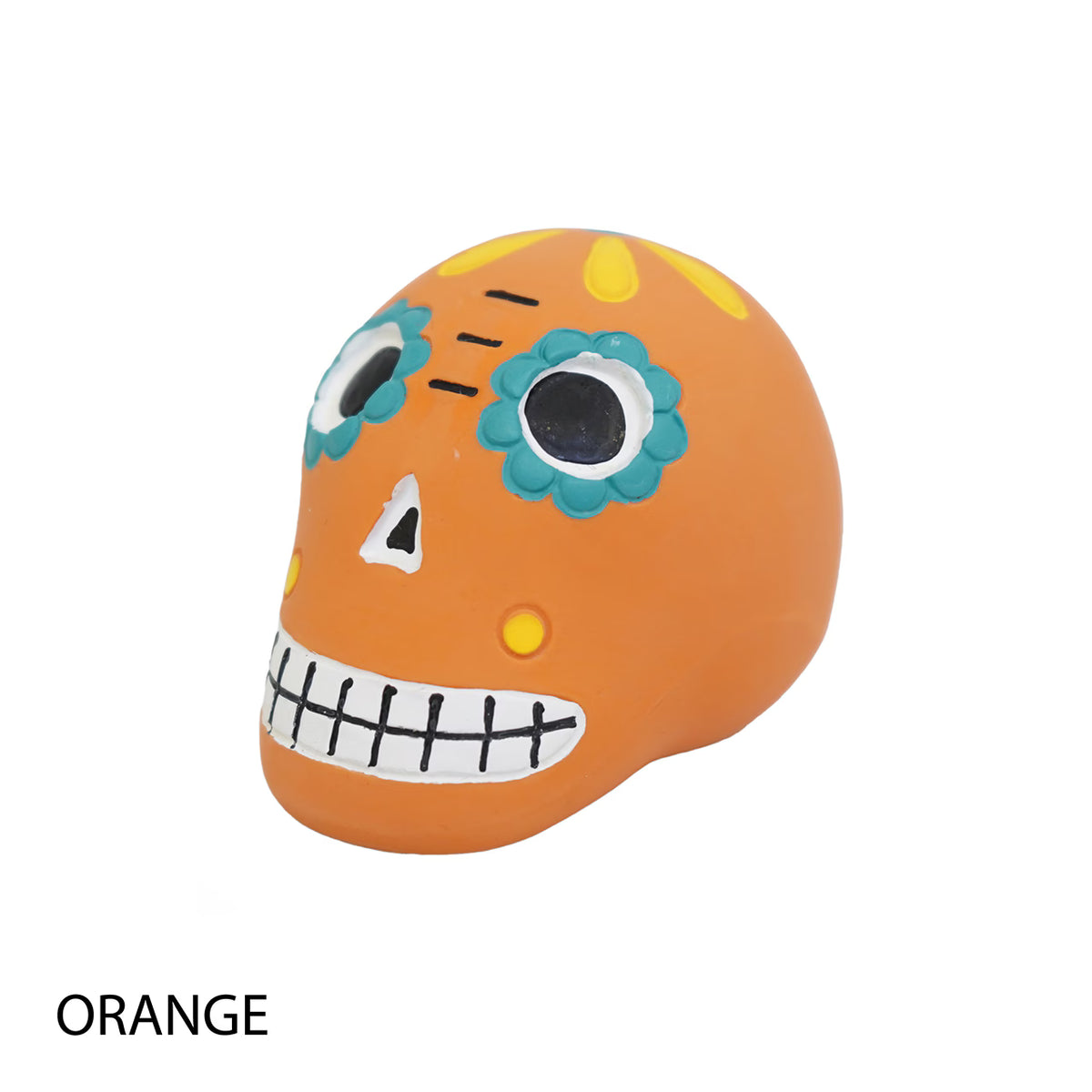 Mandarine Brothers Mexican Skull Squeaky Dog Toy