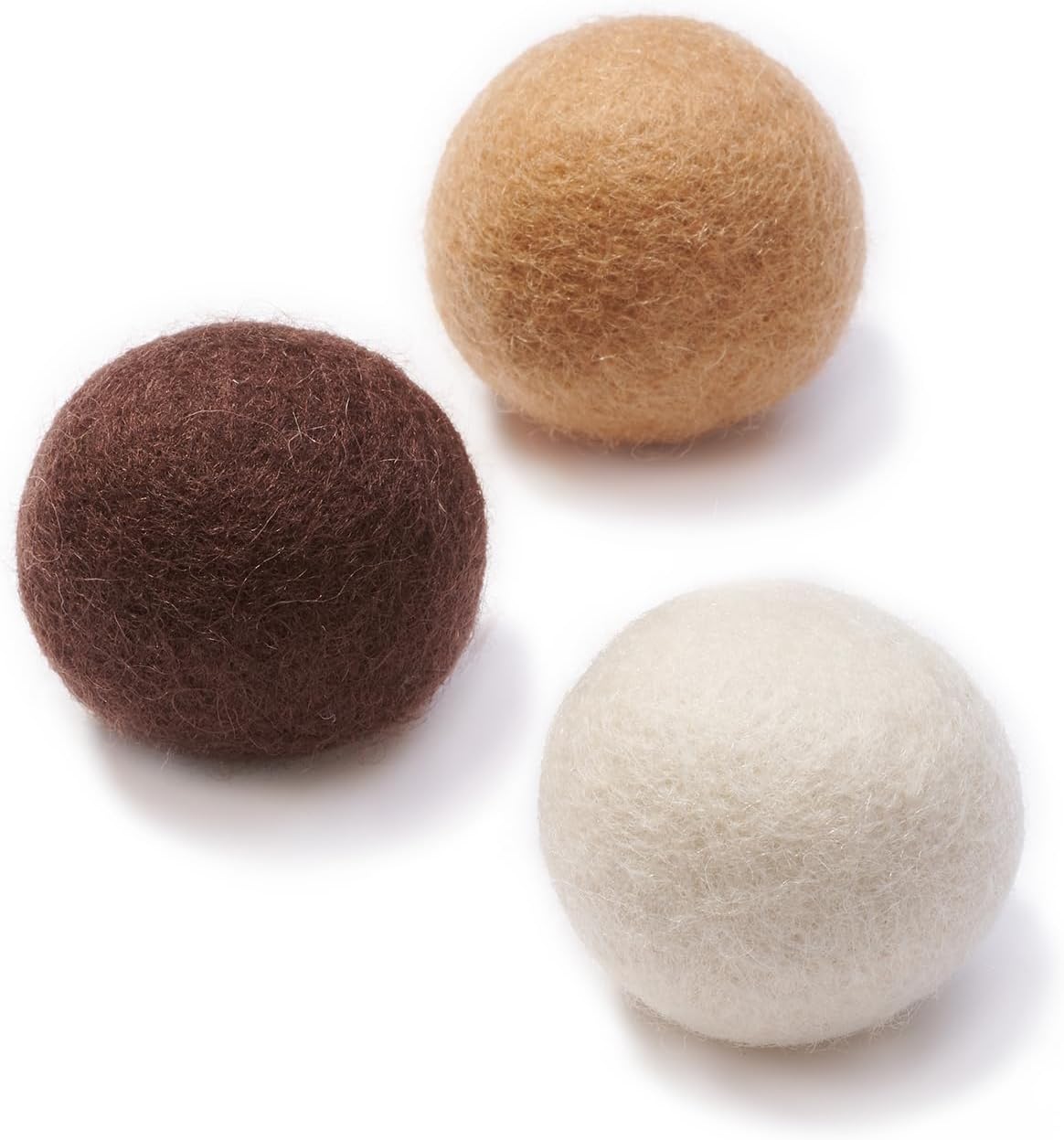 Gari Gari Mofu Natural Wool Cat Toy Ball (3-Pack)