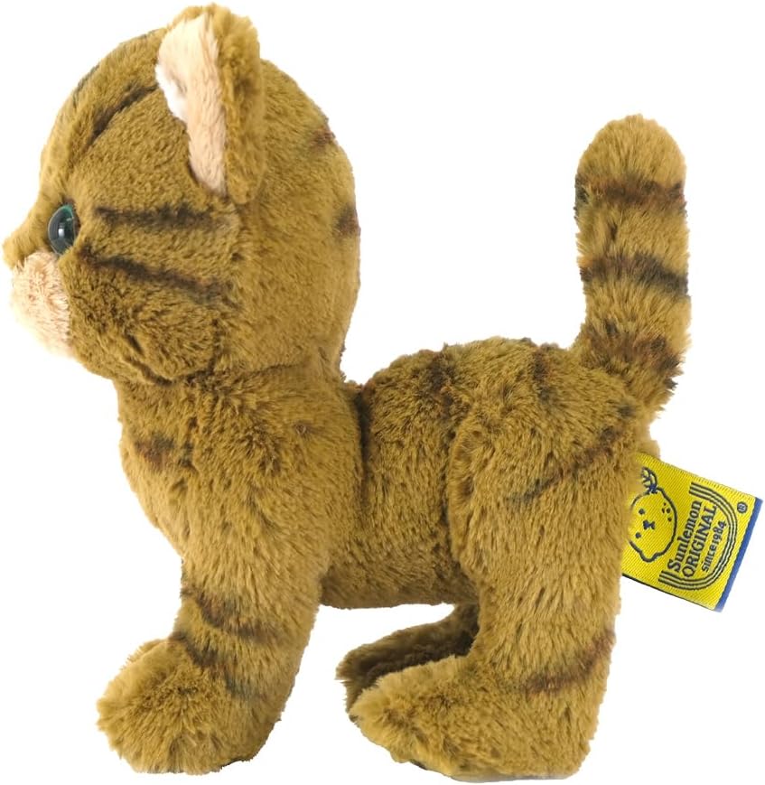 KITTEN STUFFED TOY Brown Mackerel Tabby