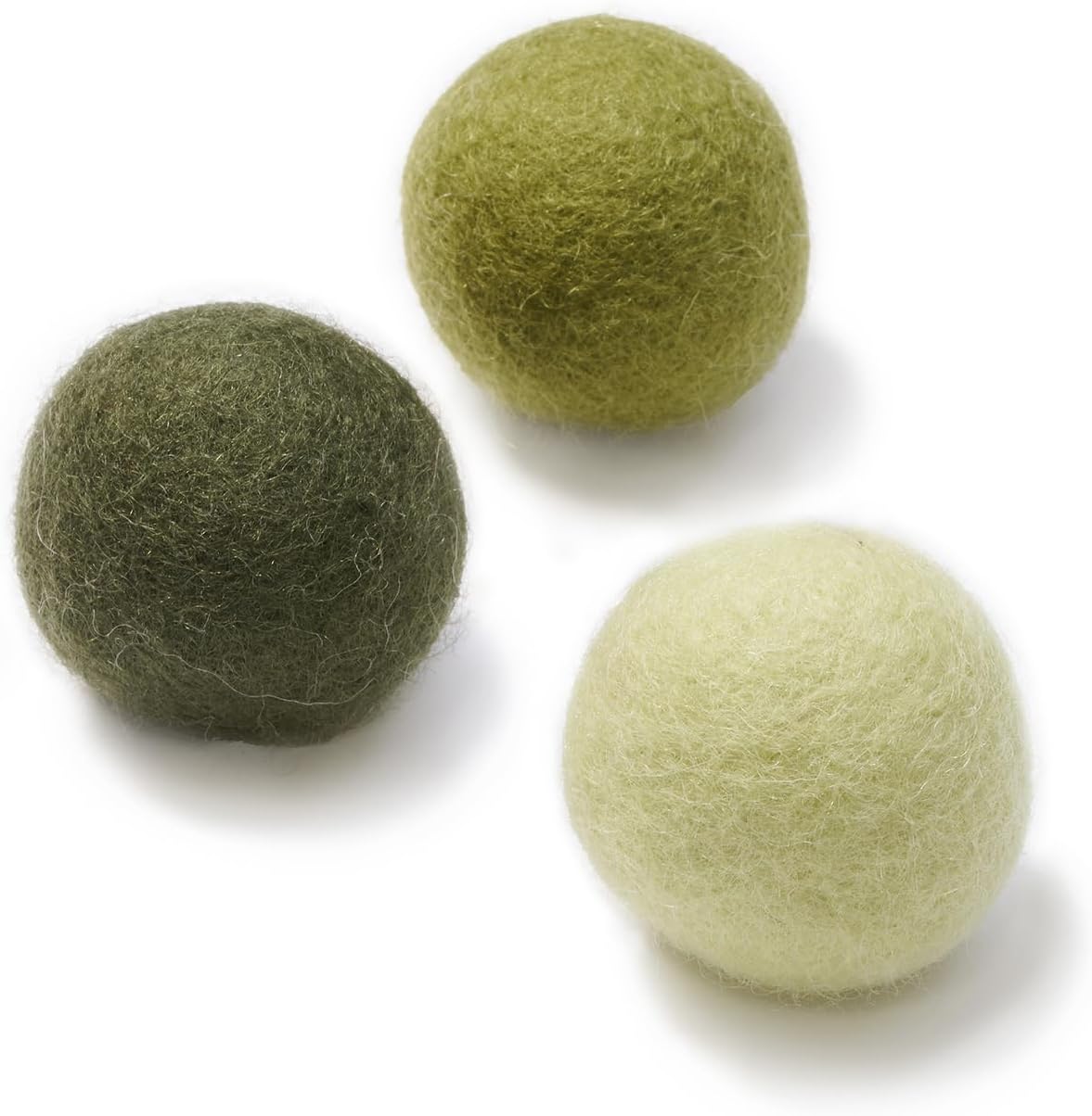Gari Gari Mofu Natural Wool Cat Toy Ball (3-Pack)