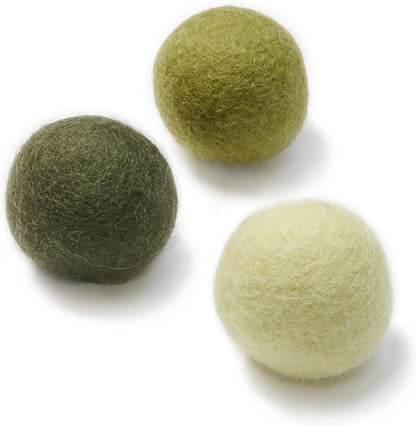 Gari Gari Mofu Natural Wool Cat Toy Ball (3-Pack)