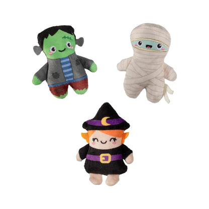 FRINGE STUDIO GHOULS WANA HVE FUN 3PC SML DOG TOY HALLOWEEN