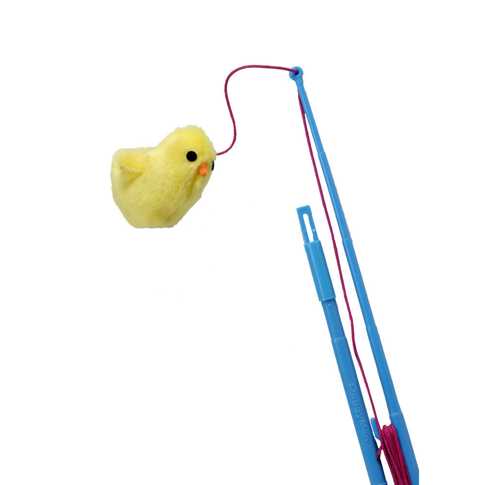 DoggyMan Chick Plush Teaser Toy for Small Dogs