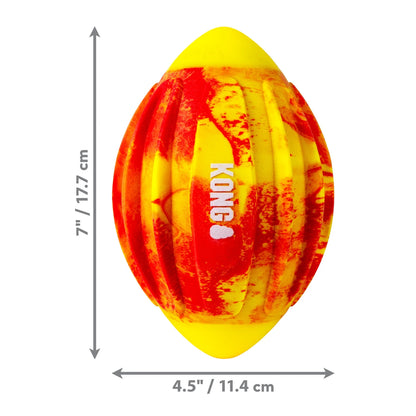 KONG Flexball Sport Football Dog Toy - Red Medium