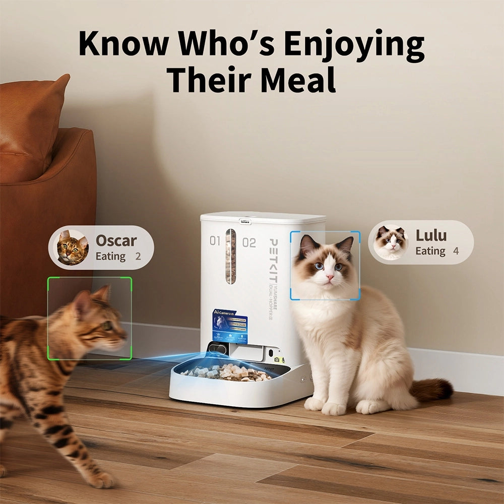 (New) PETKIT YumShare Dual-Hopper 2 Smart Feeder With Camera