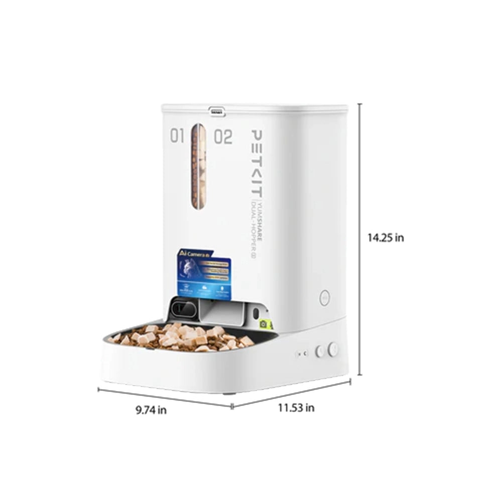 (New) PETKIT YumShare Dual-Hopper 2 Smart Feeder With Camera