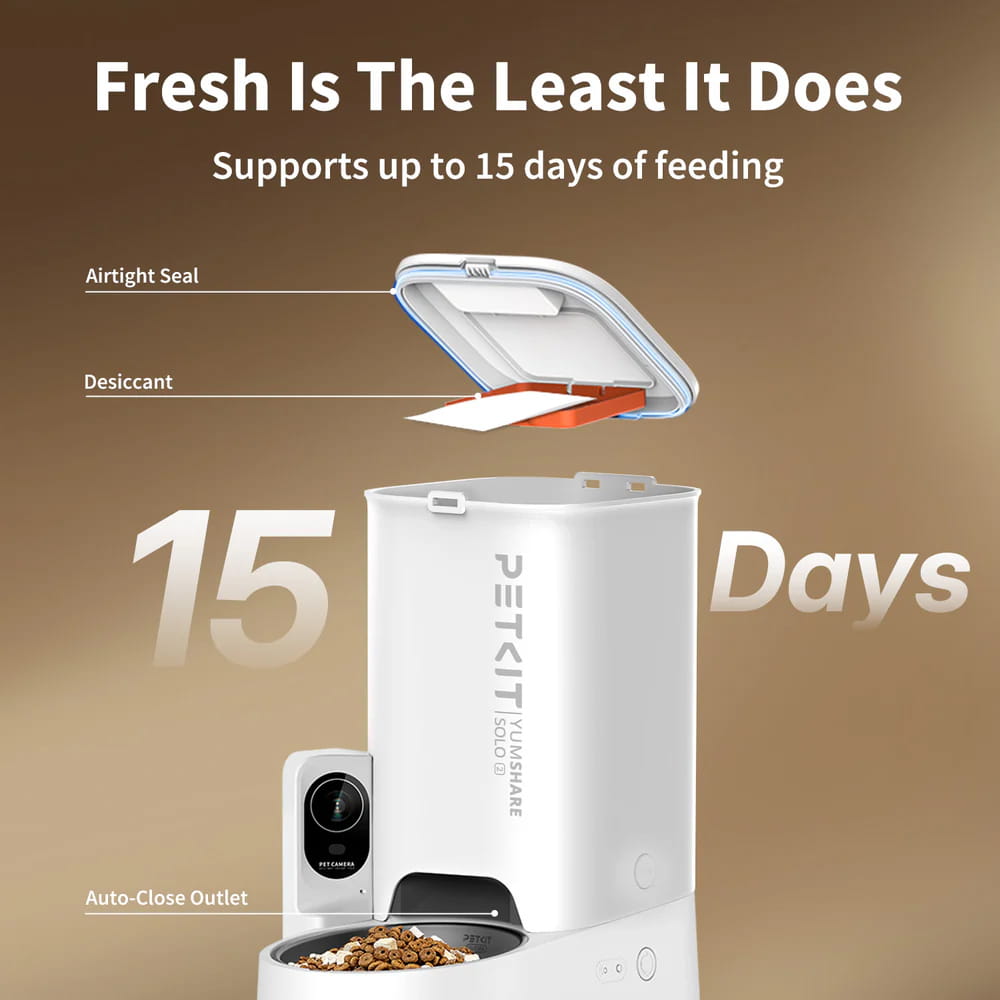 (NEW)PETKIT YumShare Solo 2 Smart Feeder With Camera
