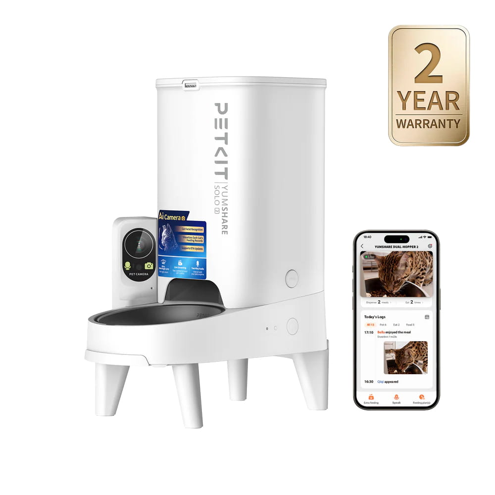 (NEW)PETKIT YumShare Solo 2 Smart Feeder With Camera