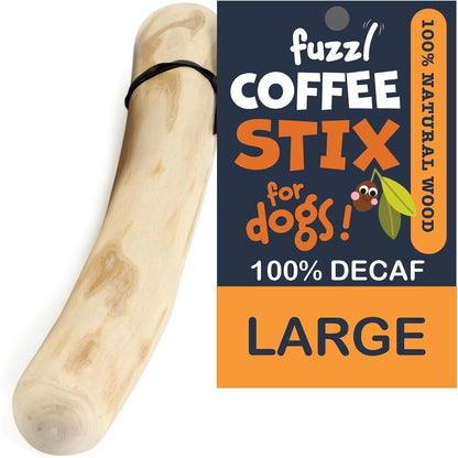 Fuzzel Coffee Stix Large Pack Dog Chew Toy for Large Dogs - Natural Chews Tough Dog Toys Dog Bone Long Lasting for Aggressive Chewers Strong Toy for Dogs Durable