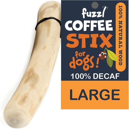 Fuzzel Coffee Stix Large Pack Dog Chew Toy for Large Dogs - Natural Chews Tough Dog Toys Dog Bone Long Lasting for Aggressive Chewers Strong Toy for Dogs Durable