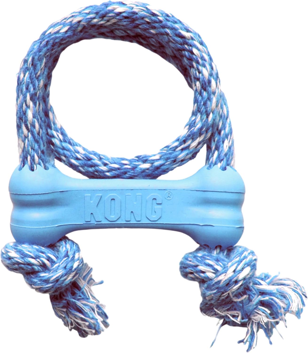 KONG PUPPY Goodie Bone With Rope Xsmall