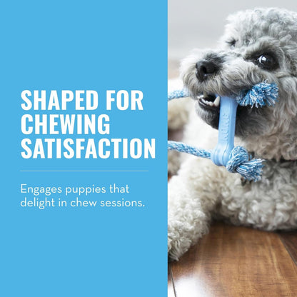 KONG PUPPY Goodie Bone With Rope Xsmall