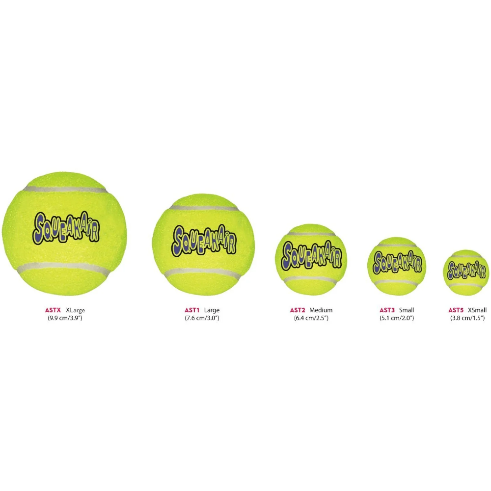 KONG AIRDOG SQUEAKER BALLS XSMALL 3PK