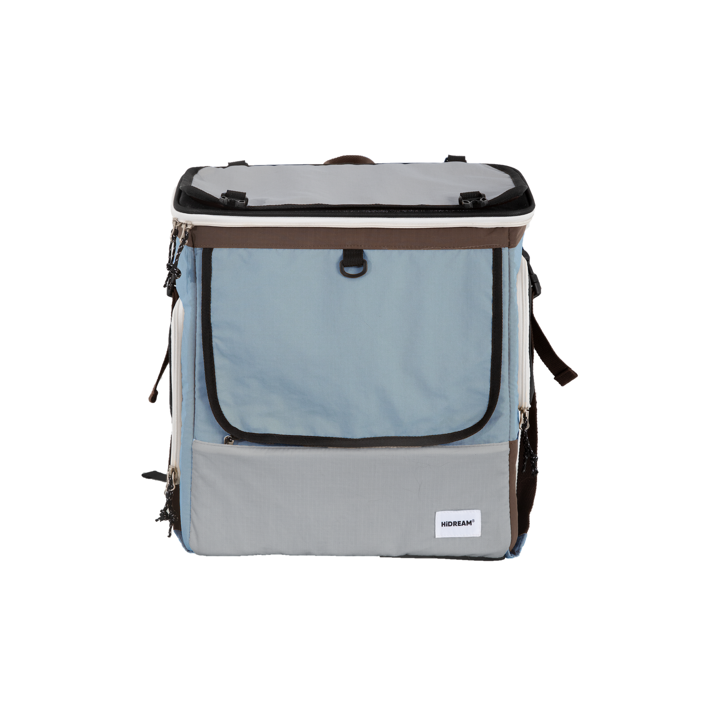 HiDream Expandable Tent Pet Backpack Carrier for Cats & Small Dogs-Light Blue