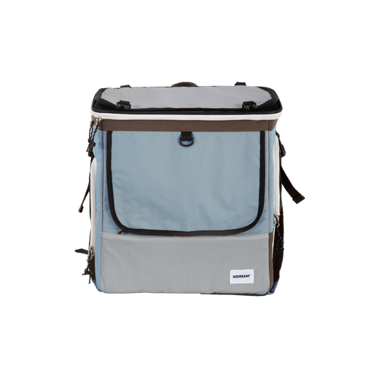 HiDream Expandable Tent Pet Backpack Carrier for Cats & Small Dogs-Light Blue