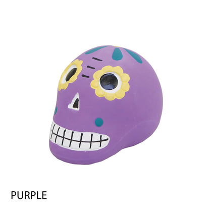Mandarine Brothers Mexican Skull Squeaky Dog Toy
