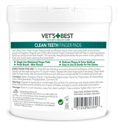 VET'S BEST Clean Teeth Finger Pads