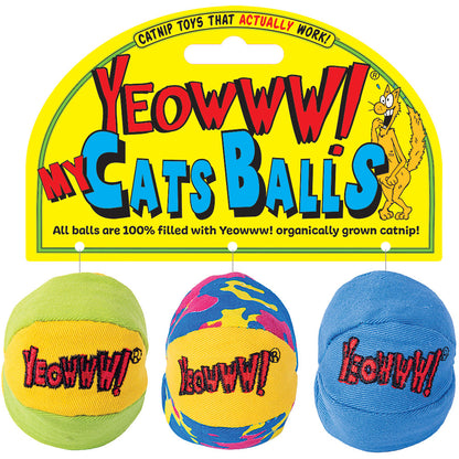 YEOWWW - MY CATS BALLS 3PK