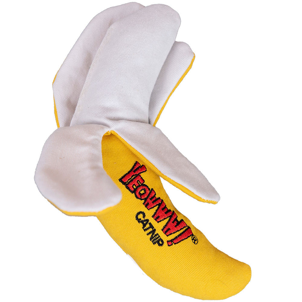 YEOWWW - PEELED BANANA CATNIP CAT TOY