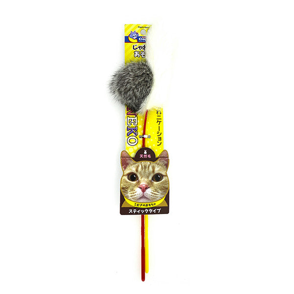 CattyMan FUR FUR AND POM PON Natural Rabbit Hair Cat Teaser